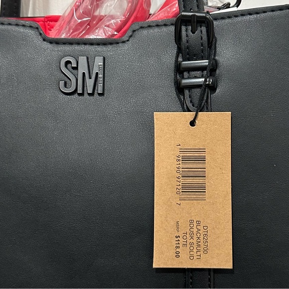 New! Steve Madden Women's Black Bdusk Tote &  Mini Crossbody Bag - Picture 14 of 15